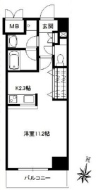 エルミタージュ原宿 402 間取り図