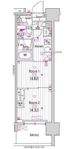 ガーラ・アヴェニュー木場 12階 間取り図
