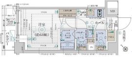 エステムプラザ品川西小山 206 間取り図