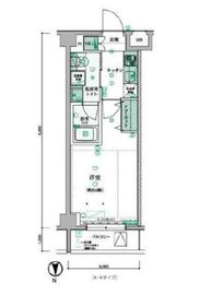 リヴシティ西早稲田 1階 間取り図