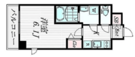 エステムプラザ品川西小山 204 間取り図