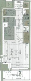 エステムプラザ品川西小山 201 間取り図