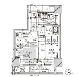 ディアナコート目黒 5階 間取り図