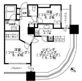 東京ツインパークス ライトウィング 17階 間取り図