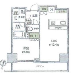 パークリュクス小石川 5階 間取り図