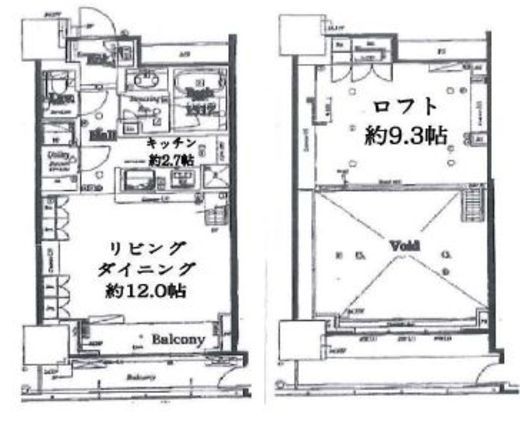 フェイバリッチタワー品川 6階 間取り図