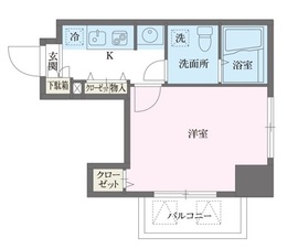 アジールコート西新宿 604 間取り図