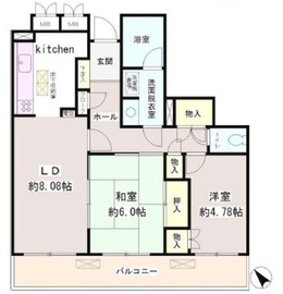 メゾン諏訪山 102 間取り図