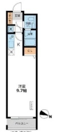 カッシア目黒 214 間取り図