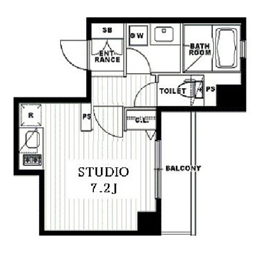 クリオ戸越銀座壱番館・弐番館 2-1403 間取り図