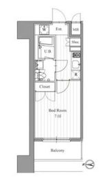 フィットエル森下 1301 間取り図