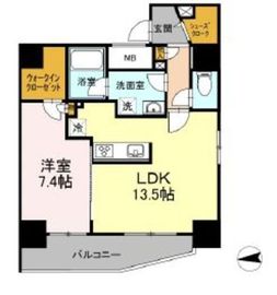 Aoiレジデンス早稲田 1102 間取り図