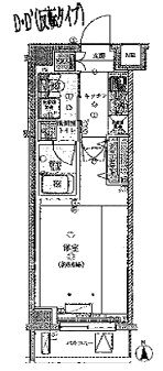 リヴシティ西早稲田 3階 間取り図