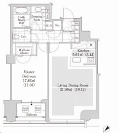 ラ・トゥール渋谷宇田川 2110 間取り図