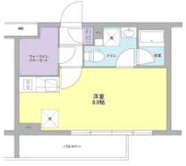 スタイリオ中延2ウエスト 304 間取り図