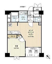 グランシティ日本橋水天宮 3階 間取り図