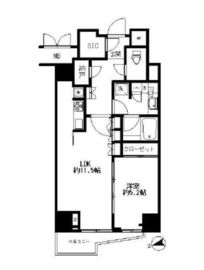 アトラス四谷本塩町 8階 間取り図