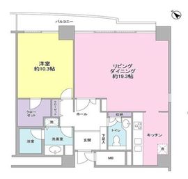 四番町プラザ 602 間取り図