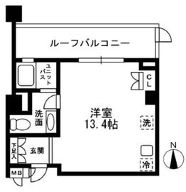 レジディア中落合 A603 間取り図