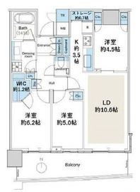 パークタワー晴海 32階 間取り図