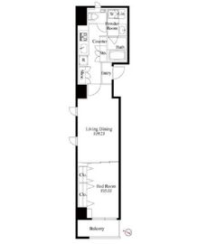 グランパセオ日本橋三越前 901 間取り図