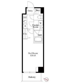 グランパセオ日本橋三越前 502 間取り図