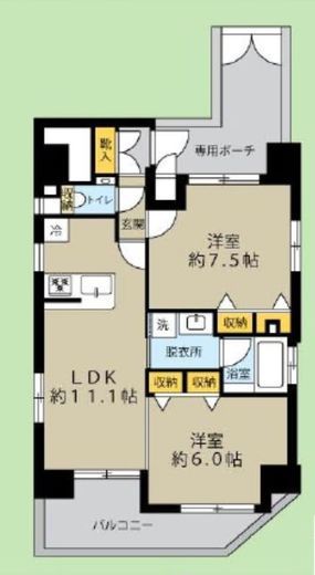 エステムプラザ飯田橋タワーレジデンス 1205 間取り図