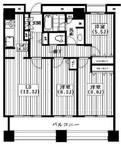 東京シーサウスブランファーレ 13階 間取り図