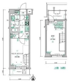 リヴシティ西早稲田 5階 間取り図