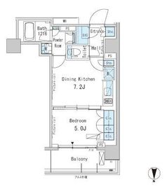 パークアクシス蒲田ステーションゲート 1405 間取り図