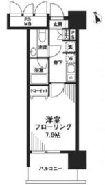 フォンテーヌ芝浦 302 間取り図