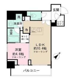 パークリュクス日本橋大伝馬町 6階 間取り図