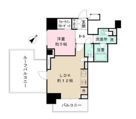 パークリュクス日本橋大伝馬町 9階 間取り図