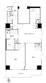ルーブル白金高輪参番館 505 間取り図