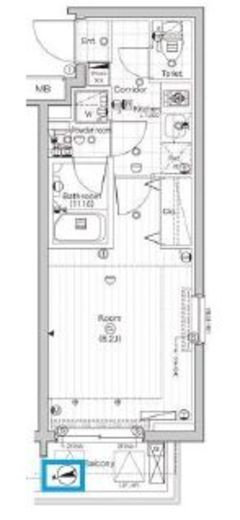 シーフォルム東新宿 3階 間取り図