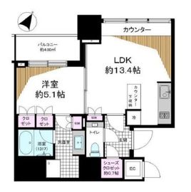 THE ROPPONGI TOKYO CLUB RESIDENCE 17階 間取り図