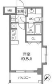 ルクレ森下レジデンス 706 間取り図