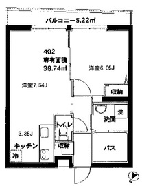 スペックハウス白金台 402 間取り図