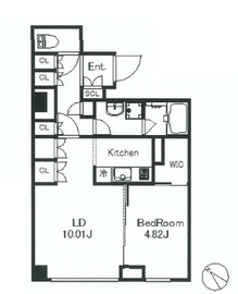 サングラータ西麻布1 401 間取り図