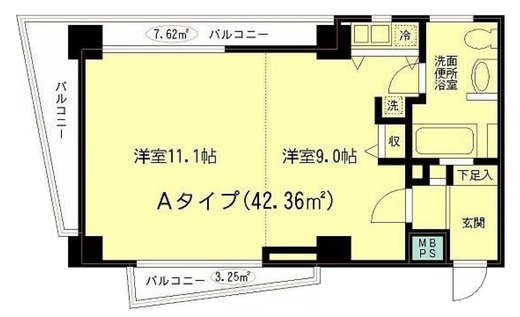 バルビゾン91 201 間取り図