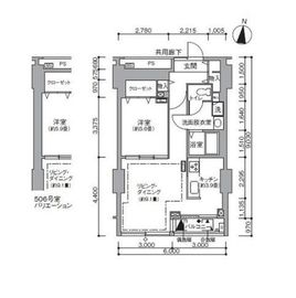 東雲キャナルコートCODAN 11-506 間取り図