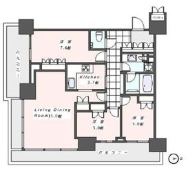 ザ・パークハウス晴海タワーズ クロノレジデンス 10階 間取り図