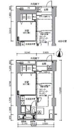 東雲キャナルコートCODAN 11-408 間取り図