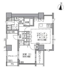 東雲キャナルコートCODAN 19-611 間取り図