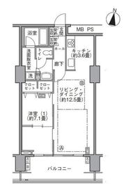 東雲キャナルコートCODAN 17-1015 間取り図