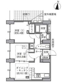 東雲キャナルコートCODAN 14-1313 間取り図