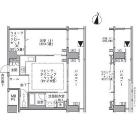 東雲キャナルコートCODAN 17-710 間取り図