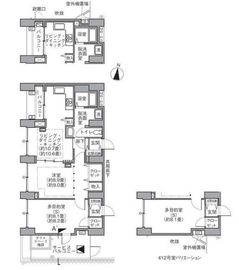 東雲キャナルコートCODAN 14-412 間取り図