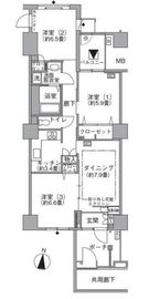 東雲キャナルコートCODAN 21-1109 間取り図