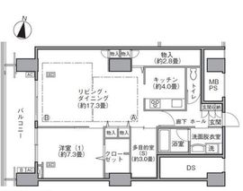 東雲キャナルコートCODAN 16-1108 間取り図